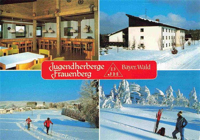 Haidmuehle Jugendherberge Frauenberg Gaststube Langlaufloipe Winteridyll