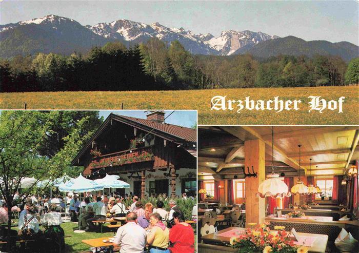 Arzbach Bad Toelz Arzbacher Hof Gastraum Freiterrasse