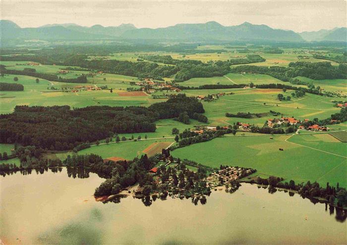 Gaden Waginger See Camping Schwanenplatz Fliegeraufnahme