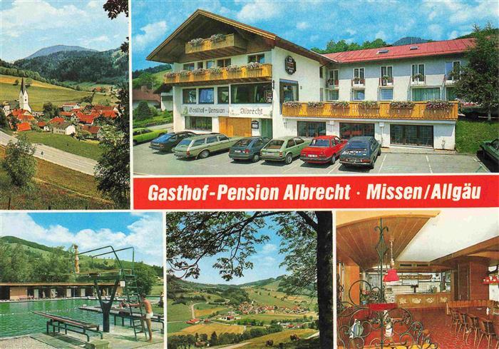 Missen Oberallgaeu Panorama Gasthof Pension Albrecht Schwimmbad Gastraum