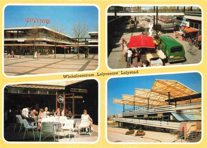 Lelystad Leliestad Flevoland NL Winkelcentrum Lelycentre Markt Terrasse Halle
