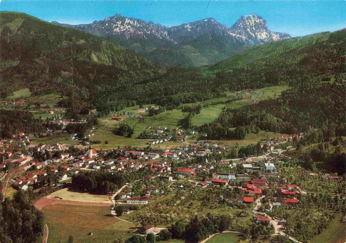 Bad Feilnbach Fliegeraufnahme mit Wendelstein