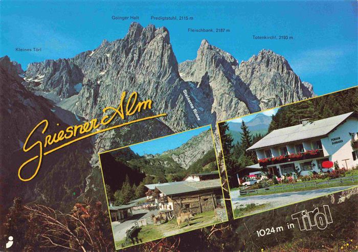 Kirchdorf Wilder Kaiser Tirol AT Griesner Alm Pension Hornauer Kleines Toerl Tot