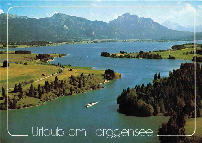 Forggensee Fuessen Allgaeu Fliegeraufnahme