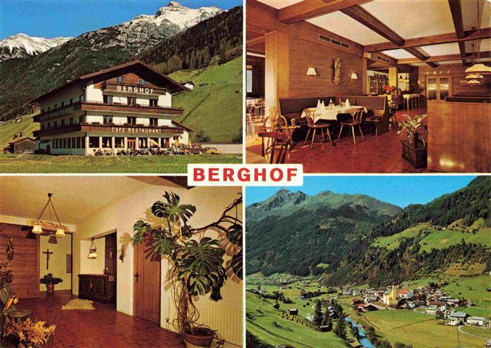 Neustift Stubaital Tirol AT Hotel Berghof Gastraum Rezeption Fliegeraufnahme