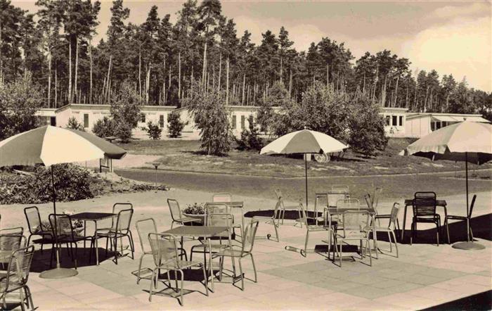 Klink Waren FDGB-Urlaubersiedlung Voelkerfreundschaft Restaurant Terrasse Handab