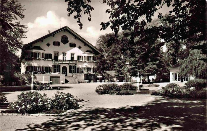 BAD AIBLING aeltestes Moorbad Bayerns Brunnenhof mit Kurhaus