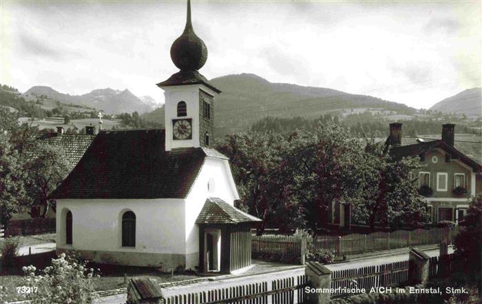 Aich Ennstal Aich-Assach Steiermark AT Motiv mit Kirche Sommerfrische