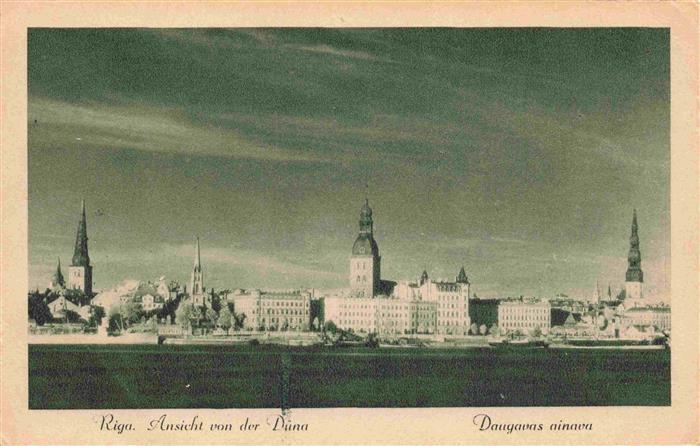 RIGA Latvia Ansicht von der Duna