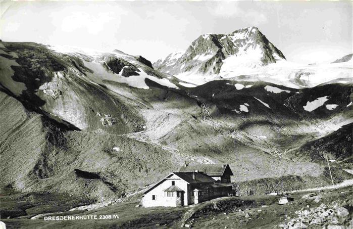 Dresdenerhuette Dresdnerhuette 2308m Stubaital Tirol AT Berghaus Stubaier Alpen