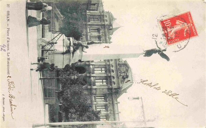 ORAN Algerie Place d'Armes Monument