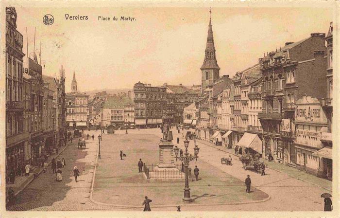 VERVIERS Liege Wallonie Belgie Place du Martyr Monument