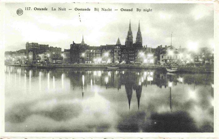 OSTENDE Oostende West-Vlaanderen Belgie la nuit