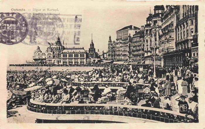 OSTENDE Oostende West-Vlaanderen Belgie La Digue et Kursaal