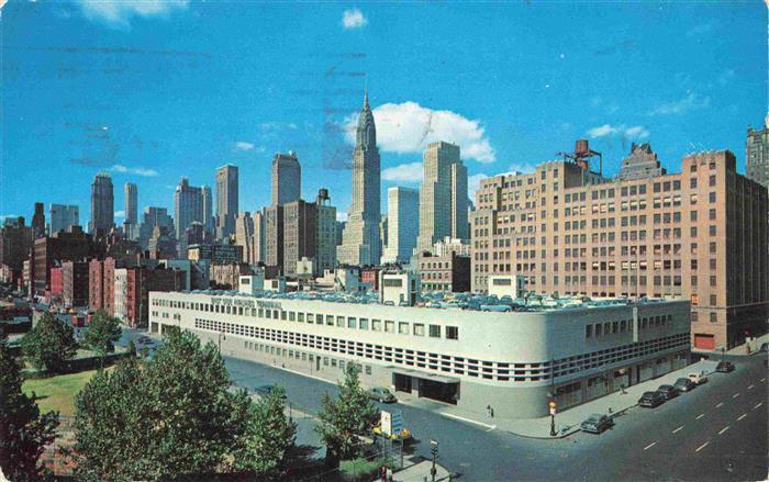 Manhattan  New York USA Skyline showing the new East Side Airlines Terminal in f