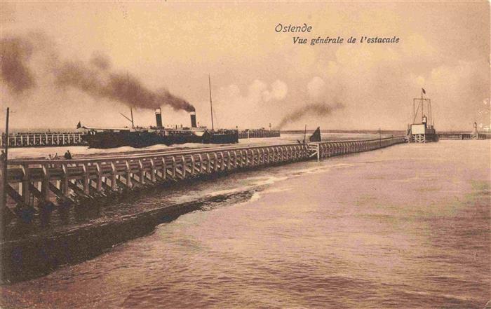 OSTENDE Oostende West-Vlaanderen Belgie Vue générale de l'estacade