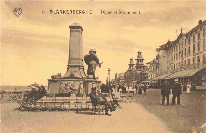Blankenberghe BLANKENBERGE Belgie Digue et Monument