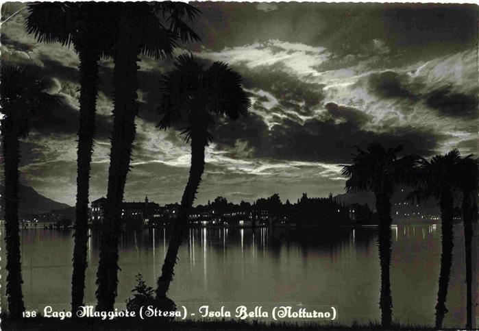 Isola-Bella Lago Maggiore IT Notturno Nachtaufnahme