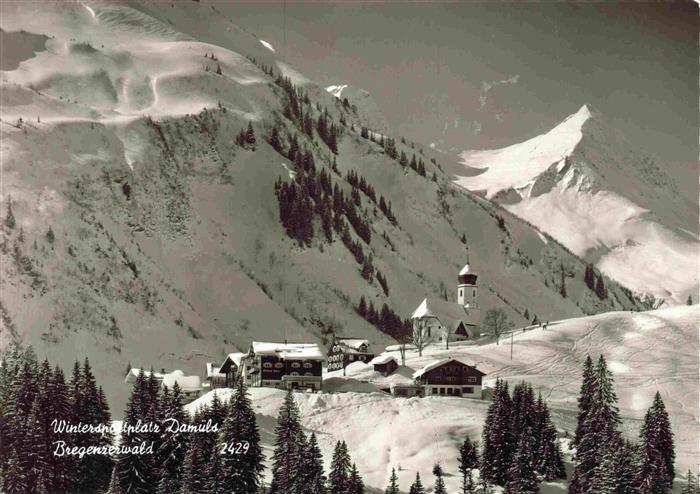 Damuels Vorarlberg AT Panorama Wintersportplatz Bregenzerwald