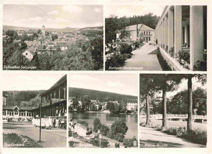 Bad Salzungen Panorama Volkssolbad Kurhaus Seeterrassen Gradierwerk Burgsee Werr