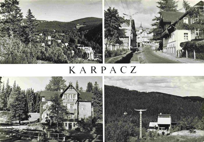 Karpacz Krummhuebel PL Panorama Ulica 1 Maja Bergstation Lift FWP Ferienhaus