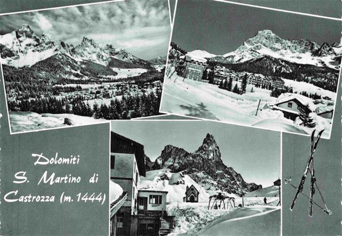 San Martino di Castrozza IT Winterpanorama Dolomiten
