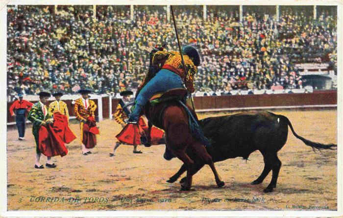 Corrida de Toros Stierkampf Bullfight-- L Roisin Barcelona Espania
