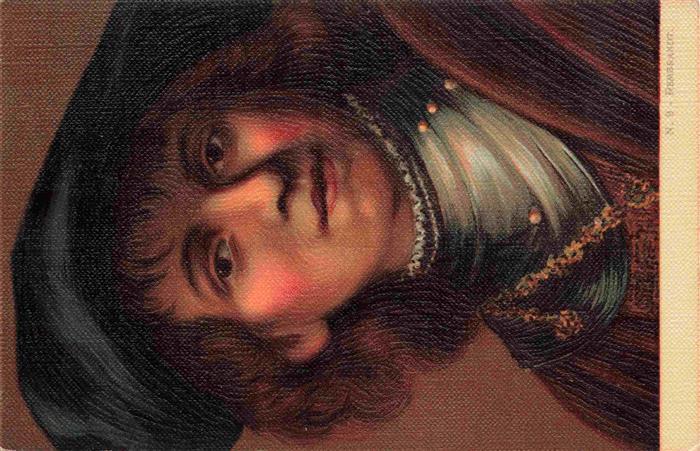 Rembrandt  van Rijn Kuenstlerkarte Alte Kuenstler Cartolina