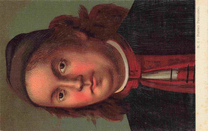 Pietro Perugino Kuenstlerkarte Cartolina