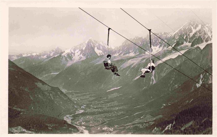 Sessellift Chairlift Telesiege Tele siege Prarion Vallee Chamonix