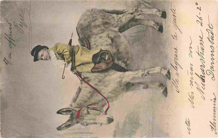 Esel Tiere Kind Regenschirm