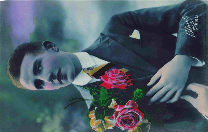 Foto Bleuet Paris Nr. 296 Mann France Blumen