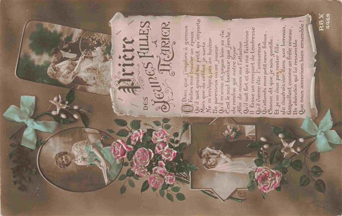 Foto REX Nr. 4469 France Priere Jeunes Filles a Mari