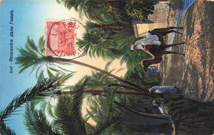 Kamele  Camel Chameau-- Tunis Rencontre dans l'oisis