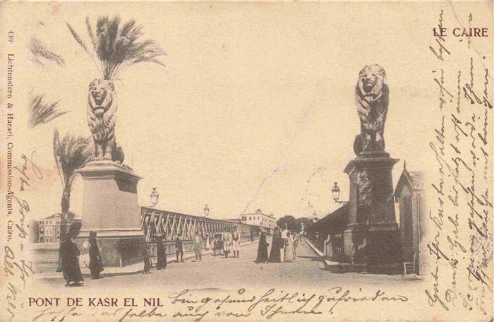 Bruecken Bridges Ponts Kasr El Nil Caire Cairo Egypte