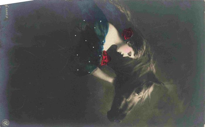 Foto NPG Nr. 1001/3 Pferd Frau