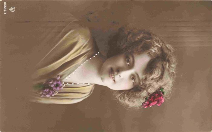 Foto HB Nr. 05673/4 Frau Rosen Kette Bayern