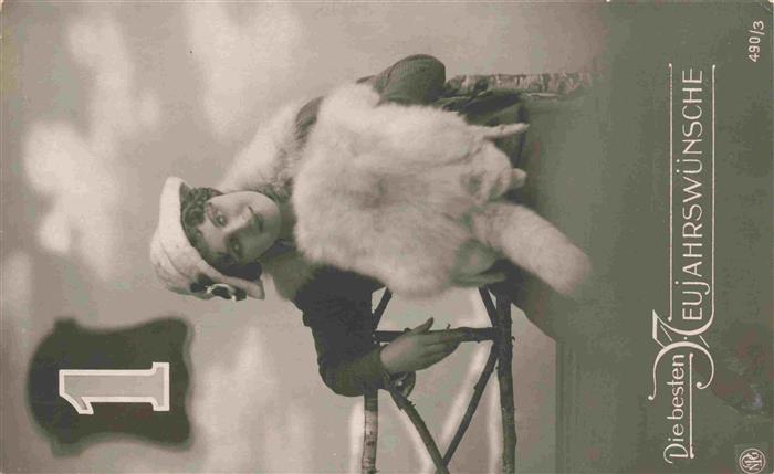 Foto NPG Nr. 490/3 NeujahrFrau