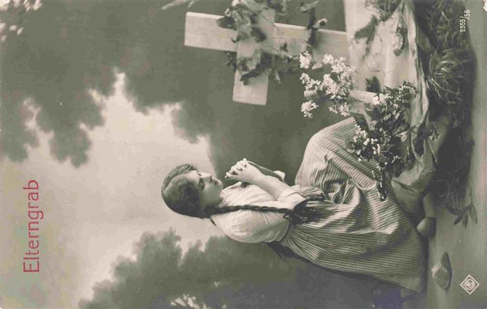 Foto CP Nr. 2955/56 Elterngrab Friedhof München