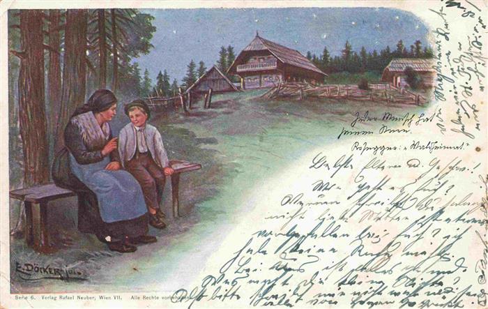 Doecker E Kuenstlerlitho Verlag Rafael Neuber Wien