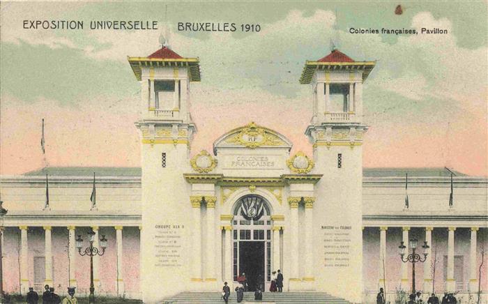 Exposition Bruxelles 1910 Colonies francaises Pavillon