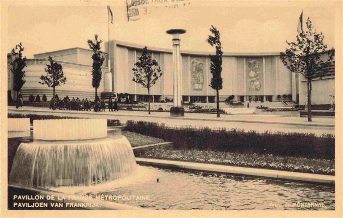 Exposition Bruxelles 1935 Pavillon de la france metropolitaine