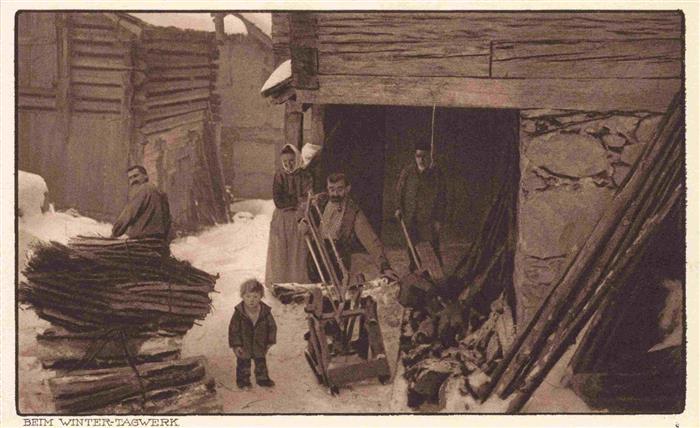 Forstwirtschaft Forestry Sylviculture Silvicultura-- Feuerholz-Produktion Schwei