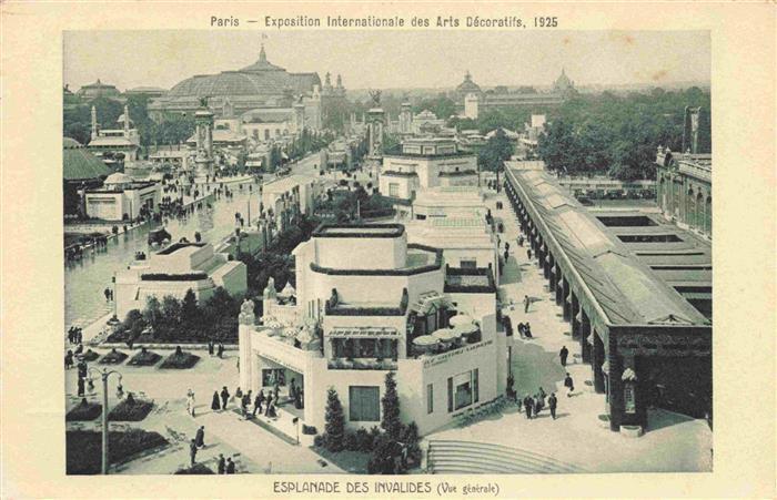 Exposition Arts Decoratifs Paris 1925 Esplanade des Invalides
