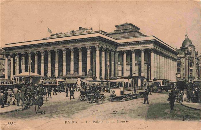 Strassenbahn Tramway-- Paris le Palais de la Bourse