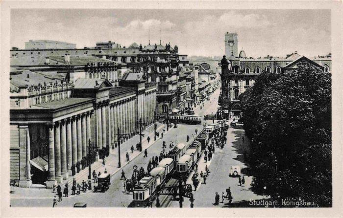 Strassenbahn Tramway-- Stuttgart Koenigsbau