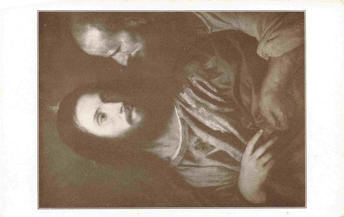 Tiziano Vecellio Kuenstlerkarte Zinsgroschen Jesus Muenchen