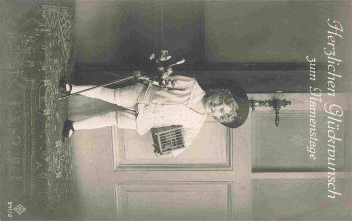 Foto Juno KB Nr. 941/2 Glückwunsch Zum Namenstag Käfig K
