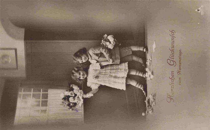 Foto PH Nr. 7217-3 Kinder Blumenstrauss Namenstag B