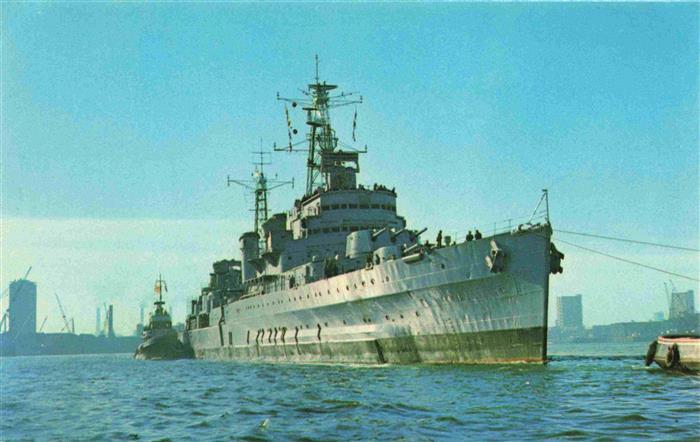 Schiffe Ships Navires H.M.S Belfast launched